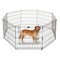 Pet Adobe Pet Adobe Folding Metal Playpen with Eight 24 "x 24 "Panels with Latching Door for Dogs Black 599926MWM - alternate 1